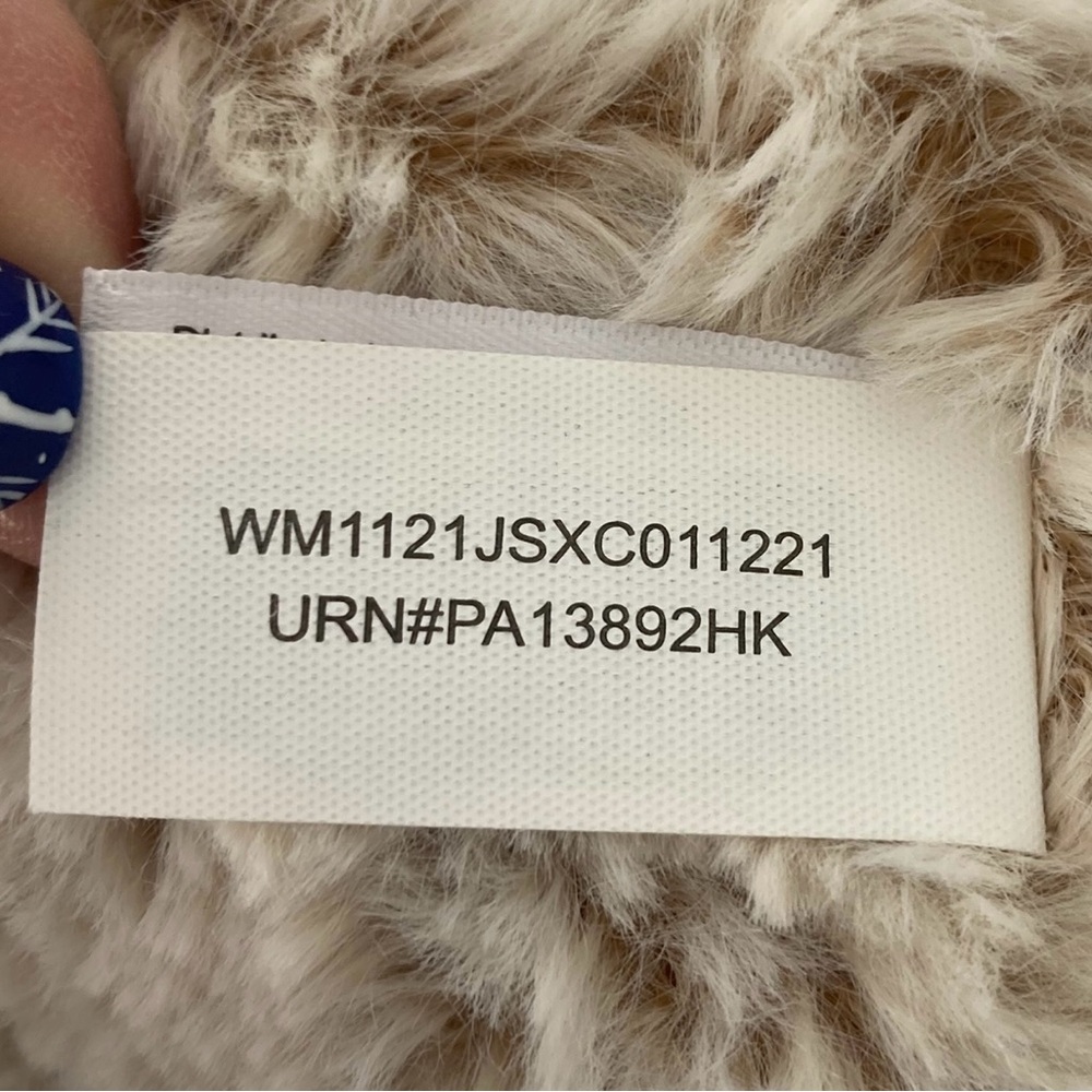 Spark Create Imagine 13” Teddy Bear Plush Cream Oatmeal Ribbed Feet Walmart. - Picture 11 of 11